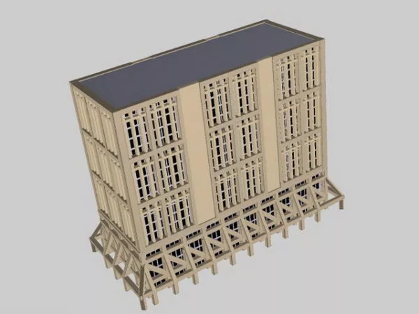 Traditional Office Building 3d model Traditional Office Building 3d model