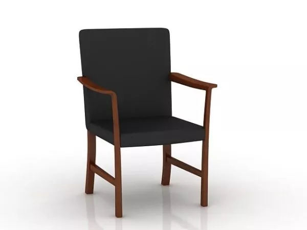 Traditional Wood Arm Chair 3d model Traditional Wood Arm Chair 3d model