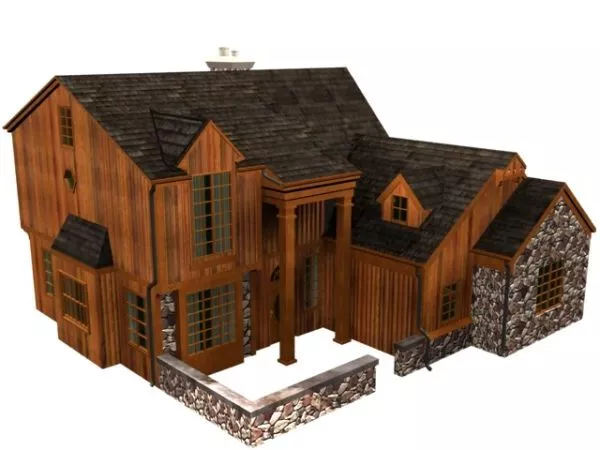 Old Rock Town 3d model