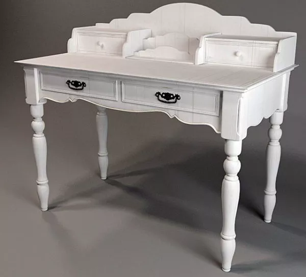 Traditional Writing Desk 3d model Traditional Writing Desk 3d model