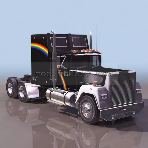 Trailer Puller Head Truck 3d model Trailer Puller Head Truck 3d model