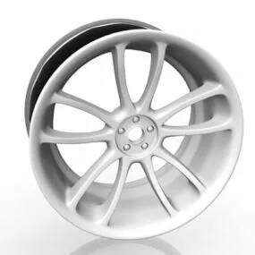 Trailer Wheel Rim 3d model