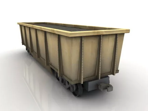 Train Ore Car 3d model Train Ore Car 3d model