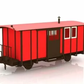 Train Dining Car 3d model