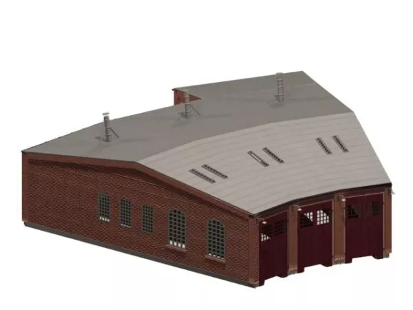 Train Repair Workshop 3d model Train Repair Workshop 3d model