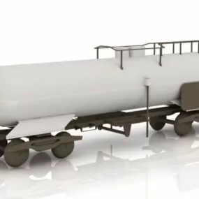 Train Tank Car 3d model