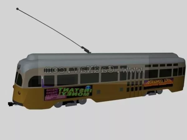 Steam Train Vehicle Cartoon Style 3d model
