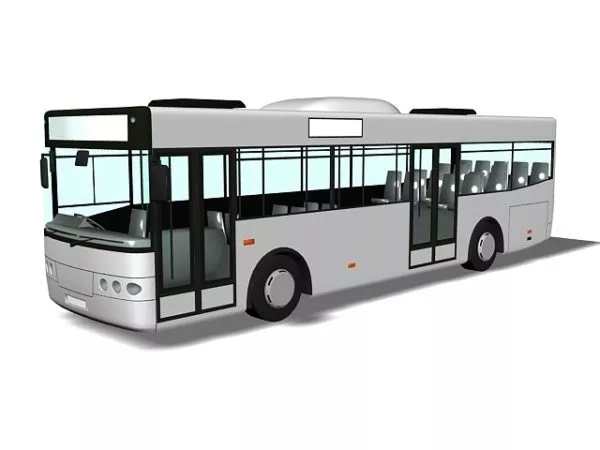 Red Bus 3d model