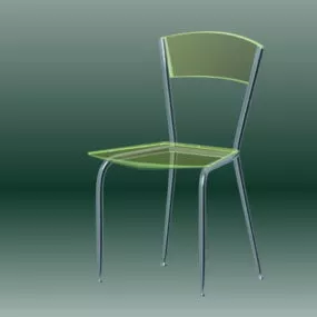 Transparent Plastic Chair 3d model