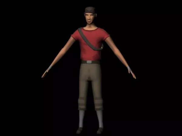 Bust Scottish Man 3d model