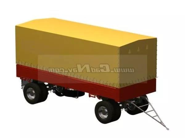 Mobile Diesel Trailer 3d model