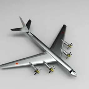 Tu-95 Bear Bomber 3d model