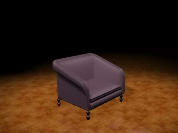 Tub Armchair 3d model Tub Armchair 3d model