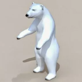 Tundra Animals Polar Bear 3d model
