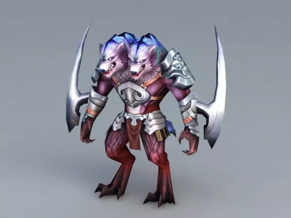 Knight Warrior In Steel Armor 3d model