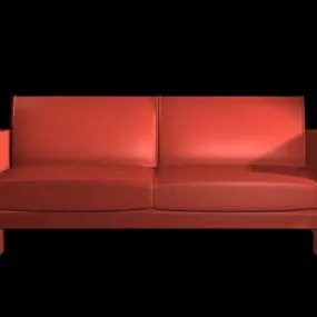 Two Cushion Sofa 3d model