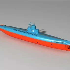 Type 035 Submarine 3d model
