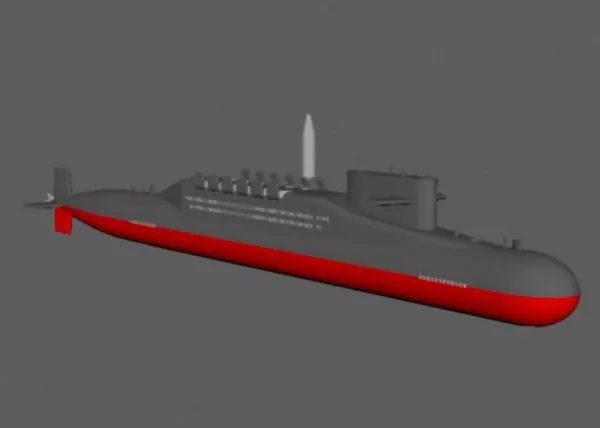 Ww2 Submarine 3d model