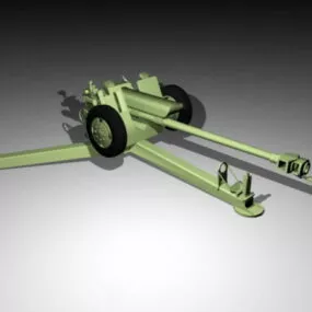 Type 85 Artillery Gun 3d model