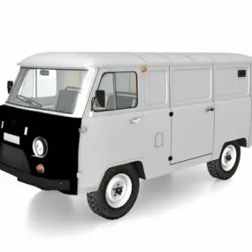 Uaz-2206 Minibus 3d model