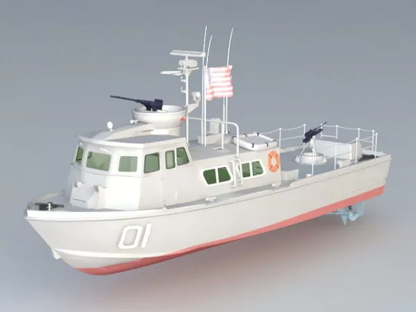 Inflatable Boat 3d model