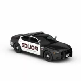 Us Police Car 3d model