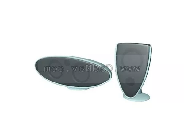 Jvc Bookshelf Speakers 3d model