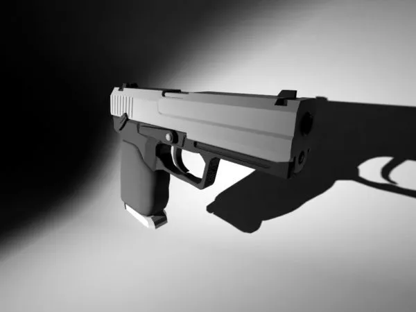 Scifi Game Handgun 3d model