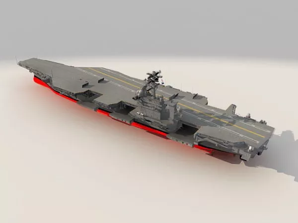 Naval Warship 3d model