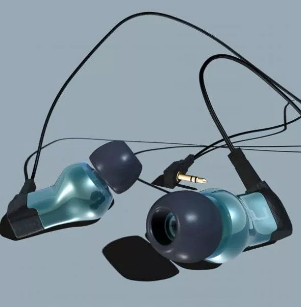 Philips Earphones 3d model