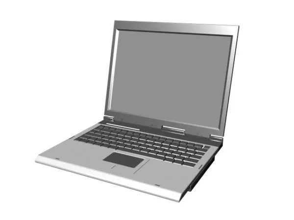 Laptop Red Case 3d model