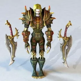 Undead Rogue With Daggers 3d model