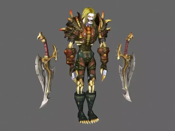 Warrior Agent Man Character 3d model