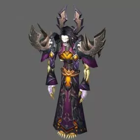 Undead Warlock Male – Wow Character 3d model