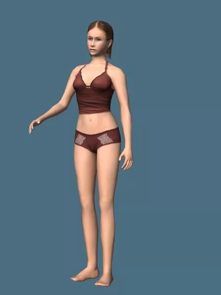 Woman Base Mesh 3d model