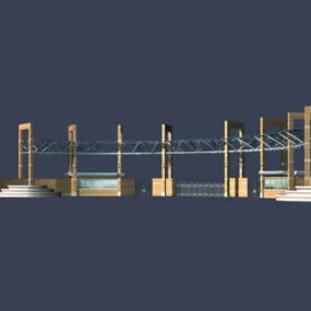 University Front Door 3d model