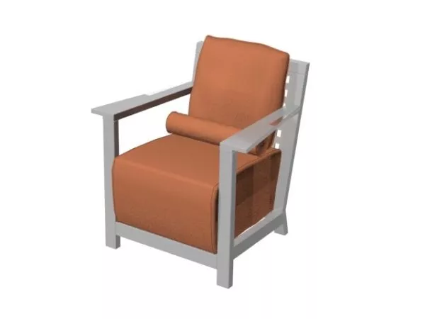Upholstered Armchair Furniture 3d model Upholstered Armchair Furniture 3d model