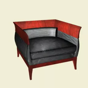 Upholstered Cube Chair 3d model