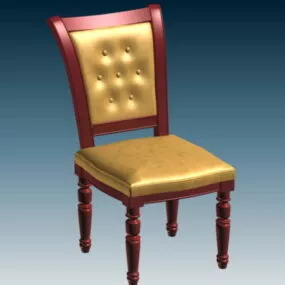 Upholstered Dining Chair 3d model
