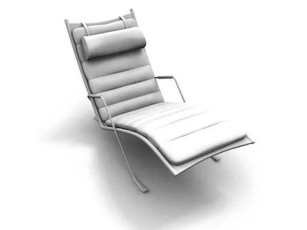 Upholstered Lounge Chair 3d model Upholstered Lounge Chair 3d model