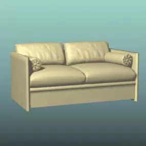 Upholstered Loveseat 3d model