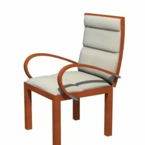 Upholstered Office Conference Chair 3d model