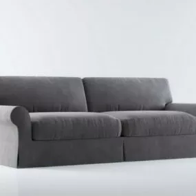 Upholstered Settee Loveseat 3d model