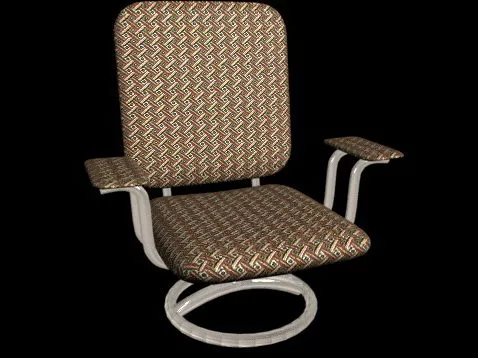 Upholstered Swivel Chair 3d model Upholstered Swivel Chair 3d model