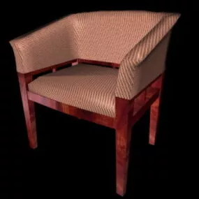 Upholstered Tub Chair 3d model