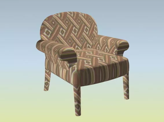 Upholstery Fabric Chair 3d model Upholstery Fabric Chair 3d model