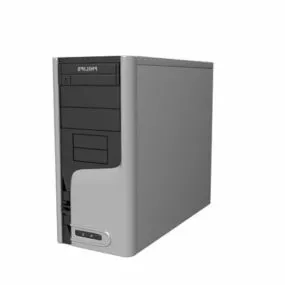 Upright Tower Desktop Computer 3d model