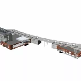 Urban Commercial Center 3d model