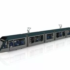Urban Street Tramcar 3d model