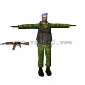 Vdv Infantry Soldier 3d model